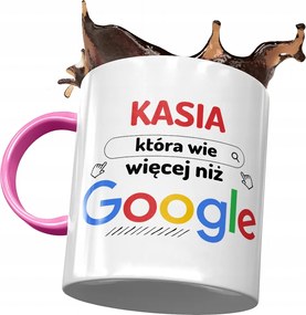 Rózsaszín Bögre Kasi Barátnő Feleség Ajándék Nyomtatott Fotóval