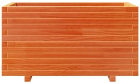 viaszbarna tömör fenyőfa kerti virágtartó 90 x 40 x 49,5 cm