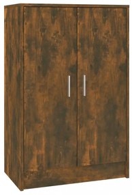 füstös tölgy színű szerelt fa cipősszekrény 60 x 35 x 92 cm