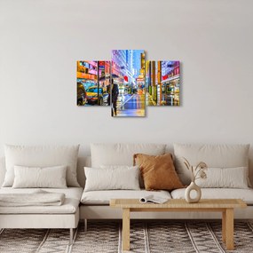 Kép - Város neonfényben (90x60 cm)