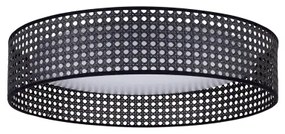 Duolla - LED Mennyezeti lámpa ROLLER RATTAN LED/24W/230V átm. 45 cm fekete