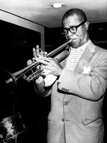 Fotográfia Jazzman Louis Armstrong December 18, 1956