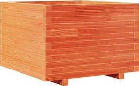 vidaXL viaszbarna tömör fenyőfa kerti virágláda 70 x 70 x 49,5 cm