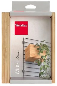 Natúr színű bambusz bútorelem - tárolódoboz 19x15 cm Mural – Metaltex
