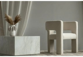 Világos bézs design kialakítású fotel ALPAH LOOP
