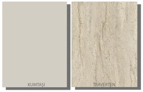 Dohányzóasztal Veyron - Travertine, Sandstone