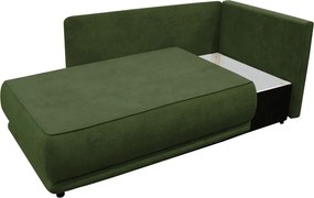 Kihúzható kanapé, zöld, jobbos, LIAMI