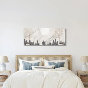 Kép - Téli táj (120x50 cm)