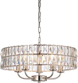 Endon glamour modern függeszték clifton nikkel átlátszó end104467