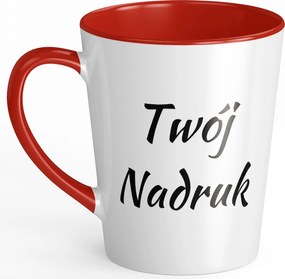 Latte bögre Piros saját fényképes felirattal fotó bögrék varázsló