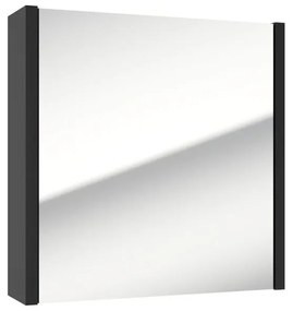 Tükrösszekrény SAT Delano 60x60 cm lamino fekete DELANOG60C