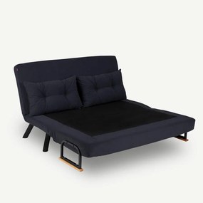 2 személyes kanapéágy Homoko 2-Seater - Fekete