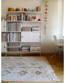 Bézs mosható kézi szövésű pamut szőnyeg 140x200 cm Kaarol Earth – Lorena Canals