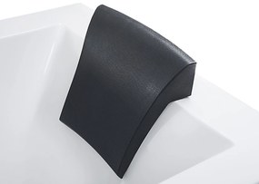 Bal oldali fehér whirlpool masszázskád LED világítással 183 x 90 cm VARADERO Beliani