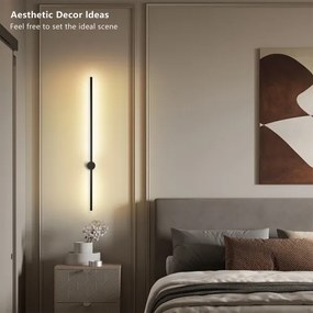 Brilagi - LED kültéri fali lámpatest AURA LED/20W/230V 4000K IP54 fekete