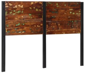 tömör újrahasznosított fa és vas fejtámla 140 cm