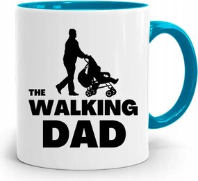Kék Bögre Apának The Walking Dad fényképes nyomtatással