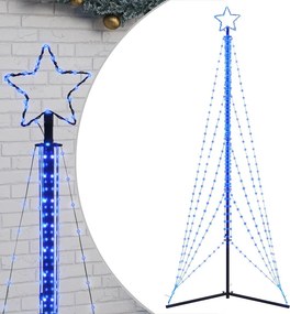 vidaXL kék LED karácsonyfa 525 LED 302 cm