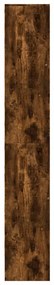 füstös tölgy szerelt fa magasszekrény LED-ekkel 69x32,5x200 cm