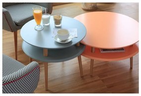 UFO grafitszürke dohányzóasztal, ⌀ 70 cm - Ragaba