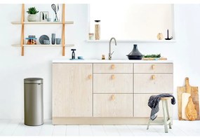 Szürke acél érintésre nyíló szemetes 30 l Touch Bin – Brabantia