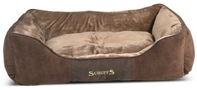 Barna plüss fekhely kutyáknak 70x90 cm Scruffs Chester XL – Plaček Pet Products