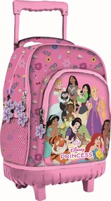 Disney Hercegnők Blossom prémium gurulós iskolatáska, táska 44 cm