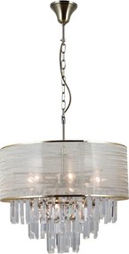 ITALUX PND-45660-8 TORREIA Kristály Függesztett Lámpa E14 IP20
