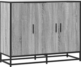 vidaXL szürke sonoma színű szerelt fa tálalószekrény 94x35x76 cm