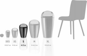 Koziol DEL S Kozmetikai szemeteskosár, 5 l,černá