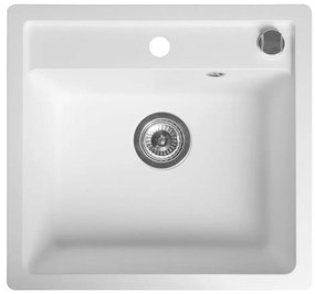 Sapho - Konyhai mosogató 53x50 cm gránit/fehér