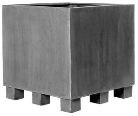 Pottery Pots Jumbo virágtartó lábakkal, szürke színben, többféle méretben - PotteryPots méret: L - h 70 cm, ⌀ - cm / h