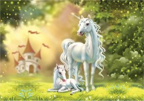 Flizelin fotótapéta Kastély Unikornis fantázia mágia 250x175 +ragasztó