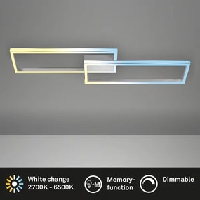 Briloner 3761019 - LED dimmelhető mennyezeti lámpatest LED/45W/230V 2700-6500K+távirányító matt króm