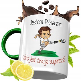 Zöld Bögre Labdarúgónak Születésnapi Ajándék fényképes nyomtatással