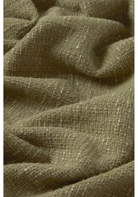 Khaki pamut takaró 130x180 cm Handloom – Lorena Canals