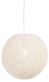 Rusztikus lógólámpa fehér 35 cm - Corda