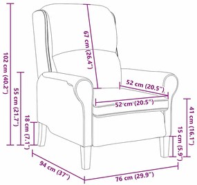 karosszék Fekete 76 x 94 x 102 cm Puha Sherpa anyag, mérnöki fa