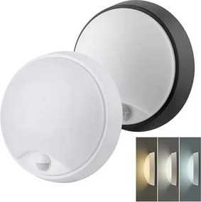 Solight WO780-2 - LED kültéri lámpatest mozgásérzékelővel, 20W/230V, IP65, Ø 22 cm