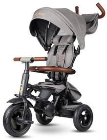 QPlay - RITO DELUXE 6 az 1-ben gyermek tricikli, szürke