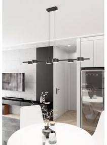 Csillár zsinóron SORA 6xGX53/12W/230V fekete