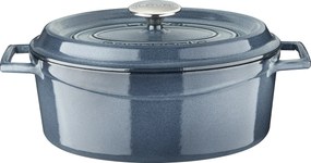 Ăntöttvas fazĂ©k ovĂĄlis 29cm szĂŒrke majolika