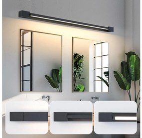 Brilagi-LED AQUA LINE fürdőszobai tükörvilágítás LED/36W/230V 120 cm IP44 fekete