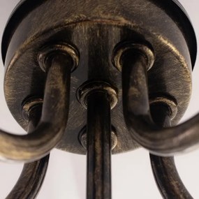 Brilagi - LED Csillár láncon STEFANO 5xE14/40W/230V fekete patina