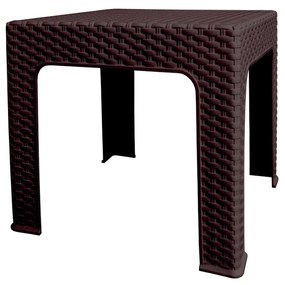 Bistro Rattan kerti asztal, 42 x 42 x 42 cm, wenge