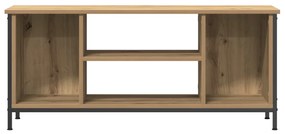 TV állvány Tölgyfa MDF, Fém 102 x 35 x 45 cm TV állvány