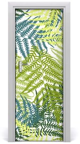 Fotótapéta ajtóra páfrány levelek 75x205 cm