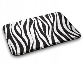 Fürdőszobaszőnyeg vegyes minták Zebra csíkos 90x60 cm