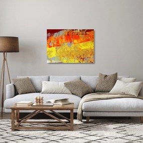Absztrakció kép - festmény (üvegen) (70x50 cm)