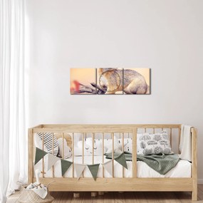 Kép - Róka (órával) (90x30 cm)